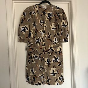 Vintage Celine Patterned Shirt Dress